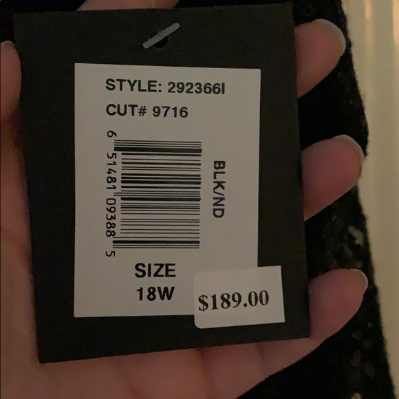 Short black sequin overlay dress. New with tags. - Picture 2 of 3